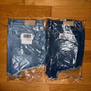 Victoria's Secret Bundle of two Light Blue Denim Shorts 16